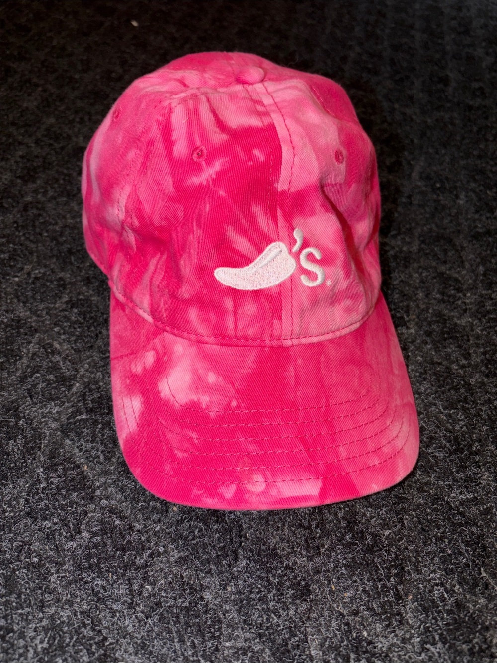 Chili's Pink Tie-Dye Baseball Cap